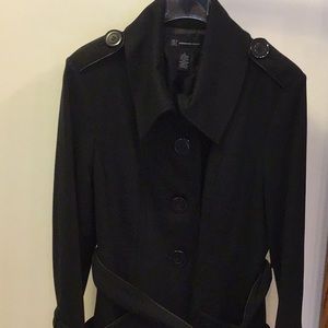 INC black trench coat